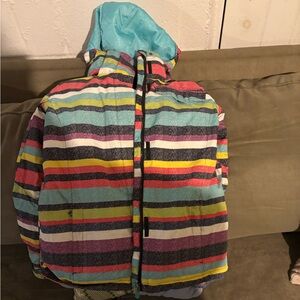 Roxy Multicolor Striped Ski Jacket
